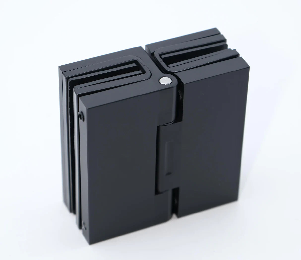 Heavy Duty Glass to Glass 180 - Plug in type, Non Glass Cut - Square Hinge