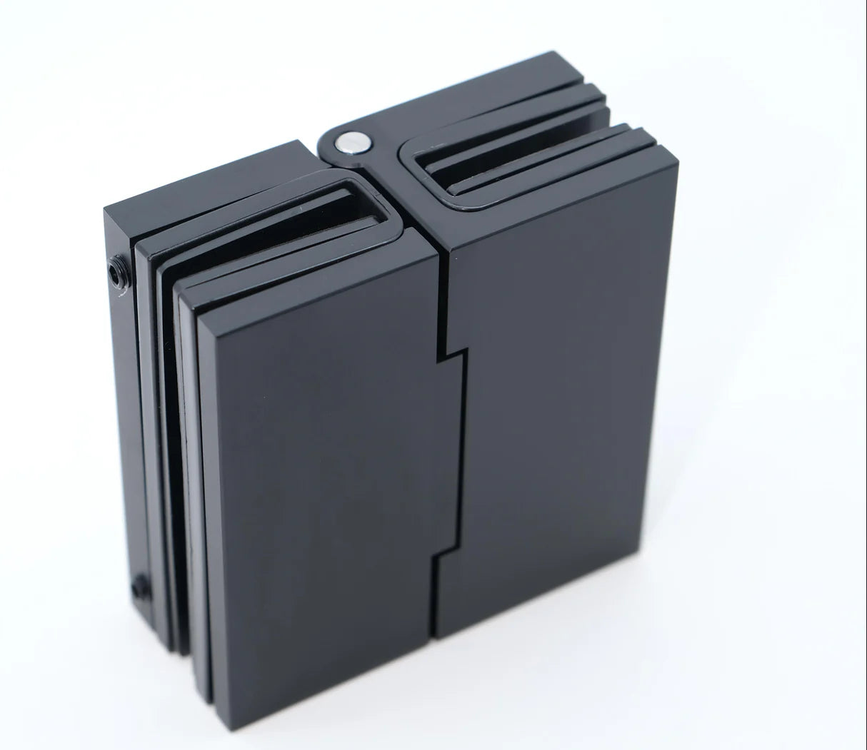 Heavy Duty Glass to Glass 180 - Plug in type, Non Glass Cut - Square Hinge