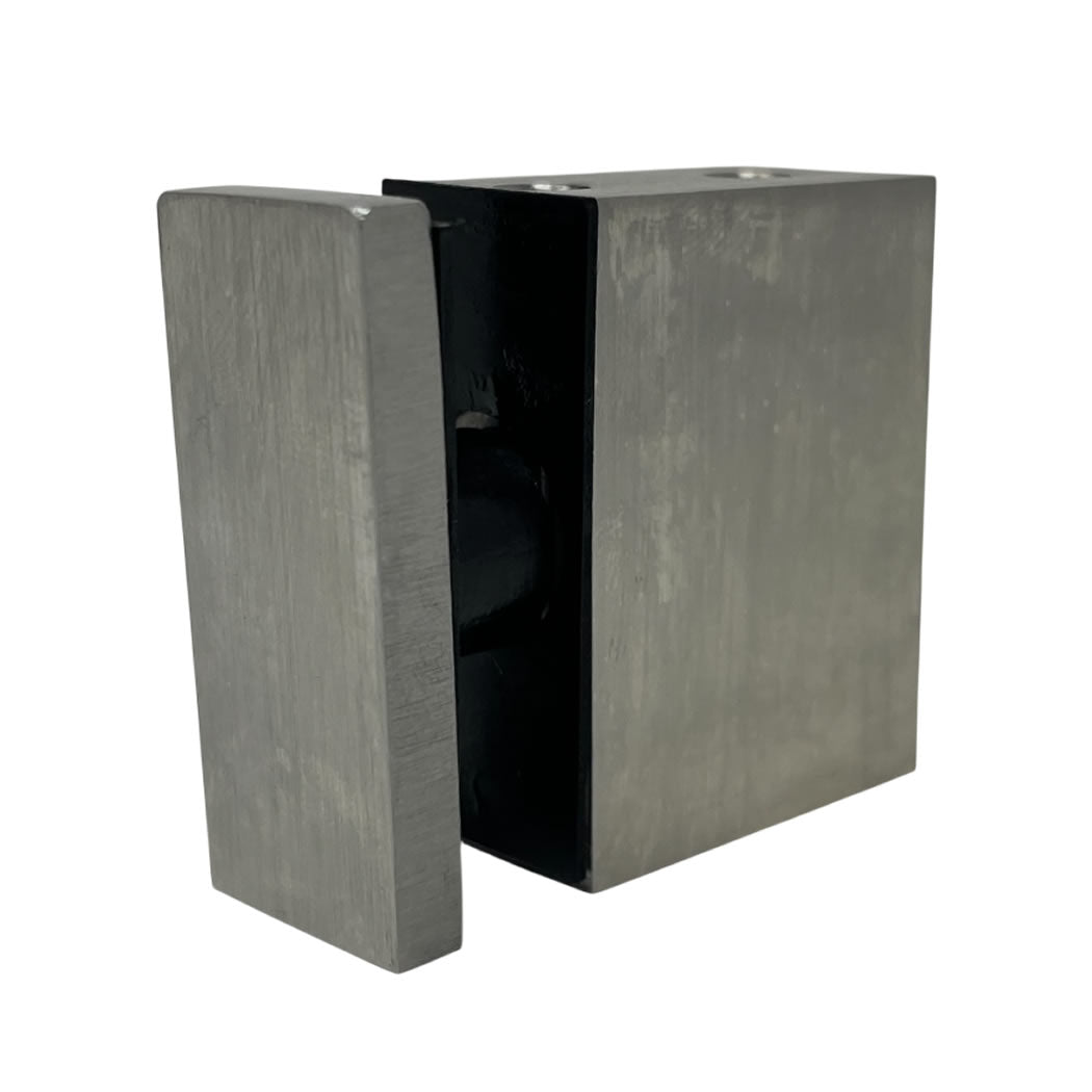 Square Track-to-Glass Connector 90 Degree