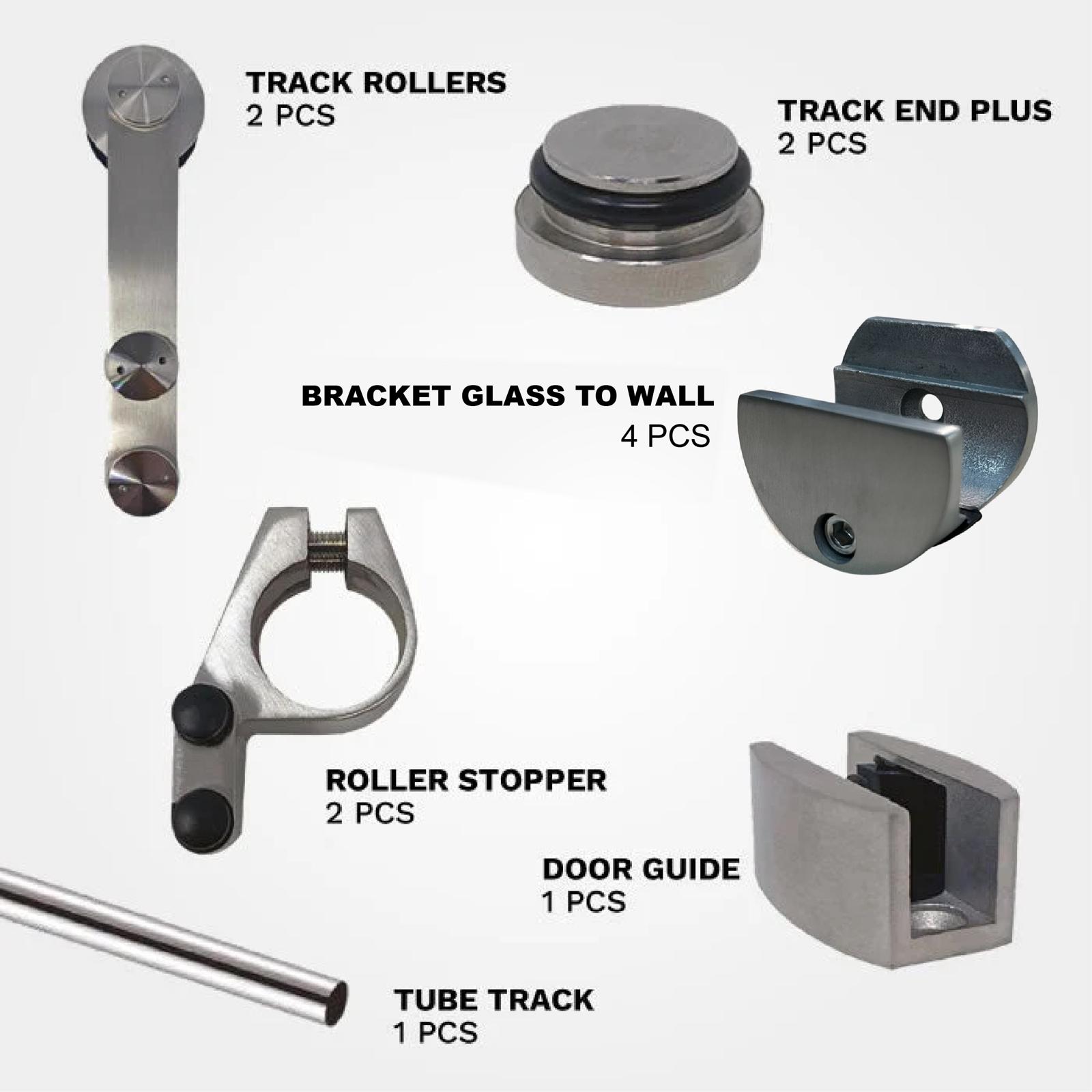Barn Door System - Wall to Glass